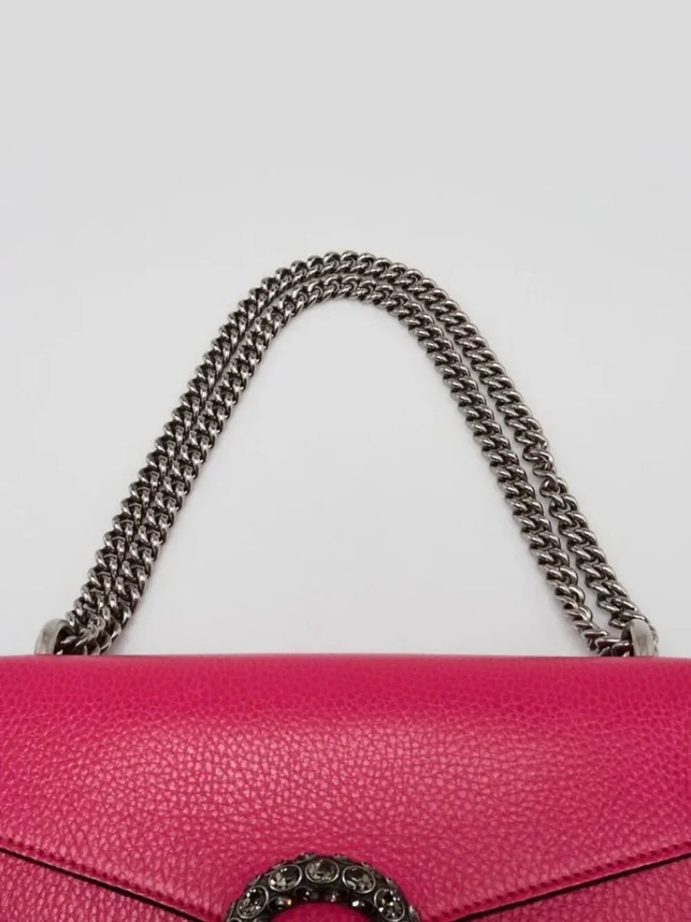 Gucci Pink Leather Dionysus Small Shoulder Bag
